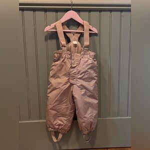 H&M Kids Pink Overalls Snow Pants
